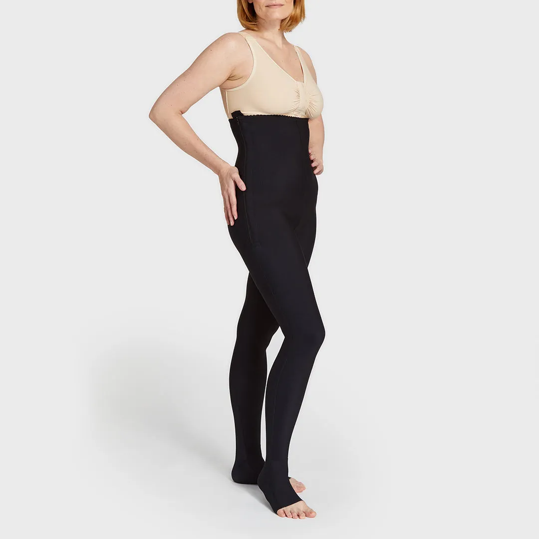 Lipedema Post-Surgical Girdle with FlexFit Comfort Ankle™ | 17-20 mmHg | Missy Sizing - Style No. LGLFM