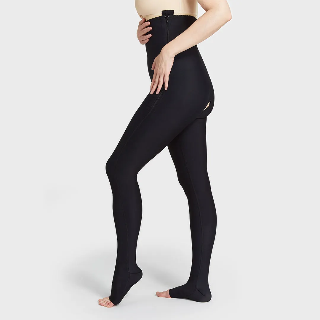 Lipedema Post-Surgical Girdle with FlexFit Comfort Ankle™ | 17-20 mmHg | Missy Sizing - Style No. LGLFM