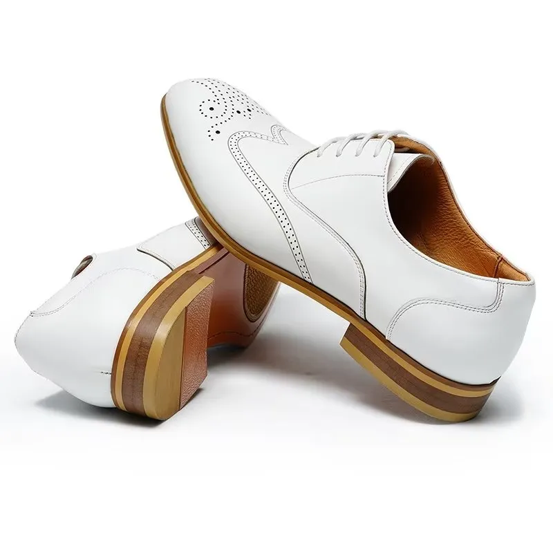 LuxeLeather Slip On Derbies Dress Shoes