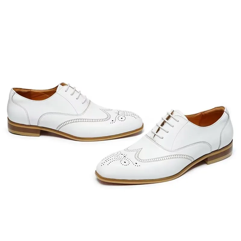 LuxeLeather Slip On Derbies Dress Shoes