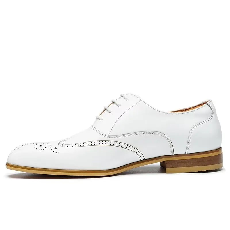 LuxeLeather Slip On Derbies Dress Shoes