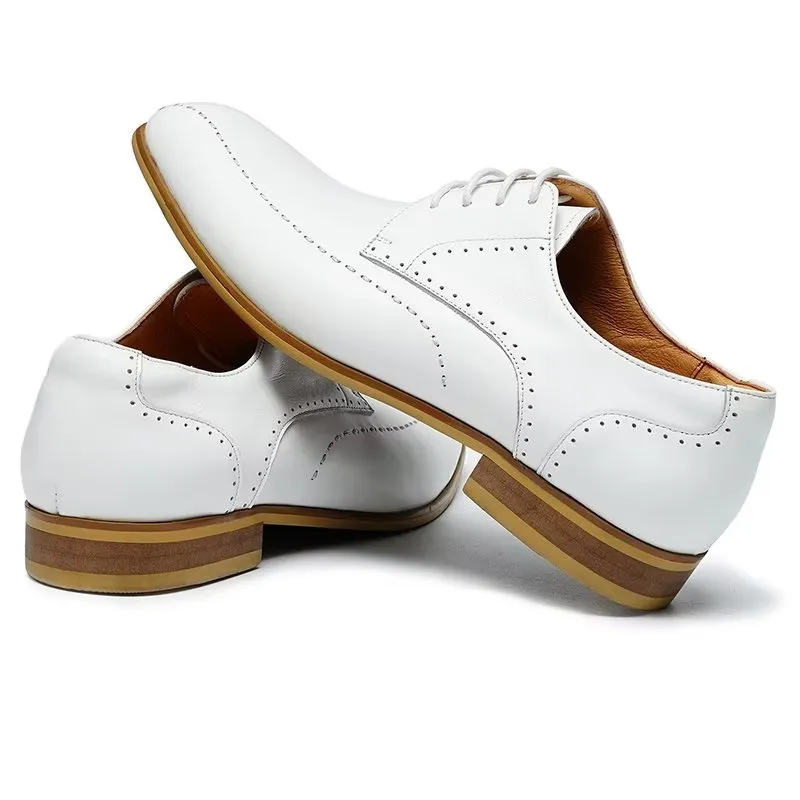 LuxeLeather Slip On Derbies Dress Shoes