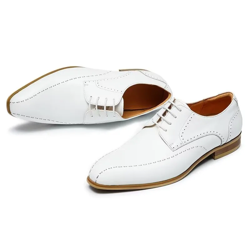 LuxeLeather Slip On Derbies Dress Shoes