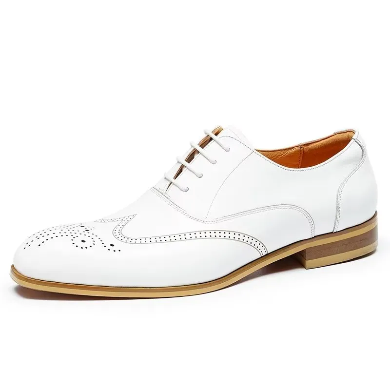 LuxeLeather Slip On Derbies Dress Shoes