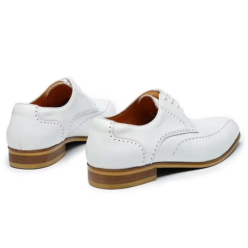 LuxeLeather Slip On Derbies Dress Shoes