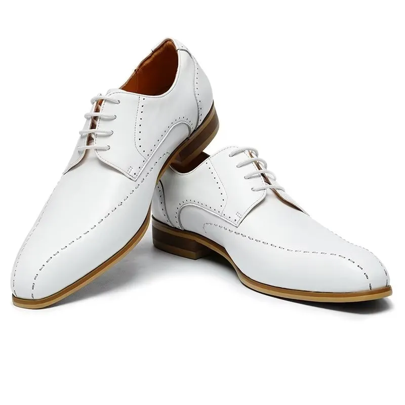 LuxeLeather Slip On Derbies Dress Shoes