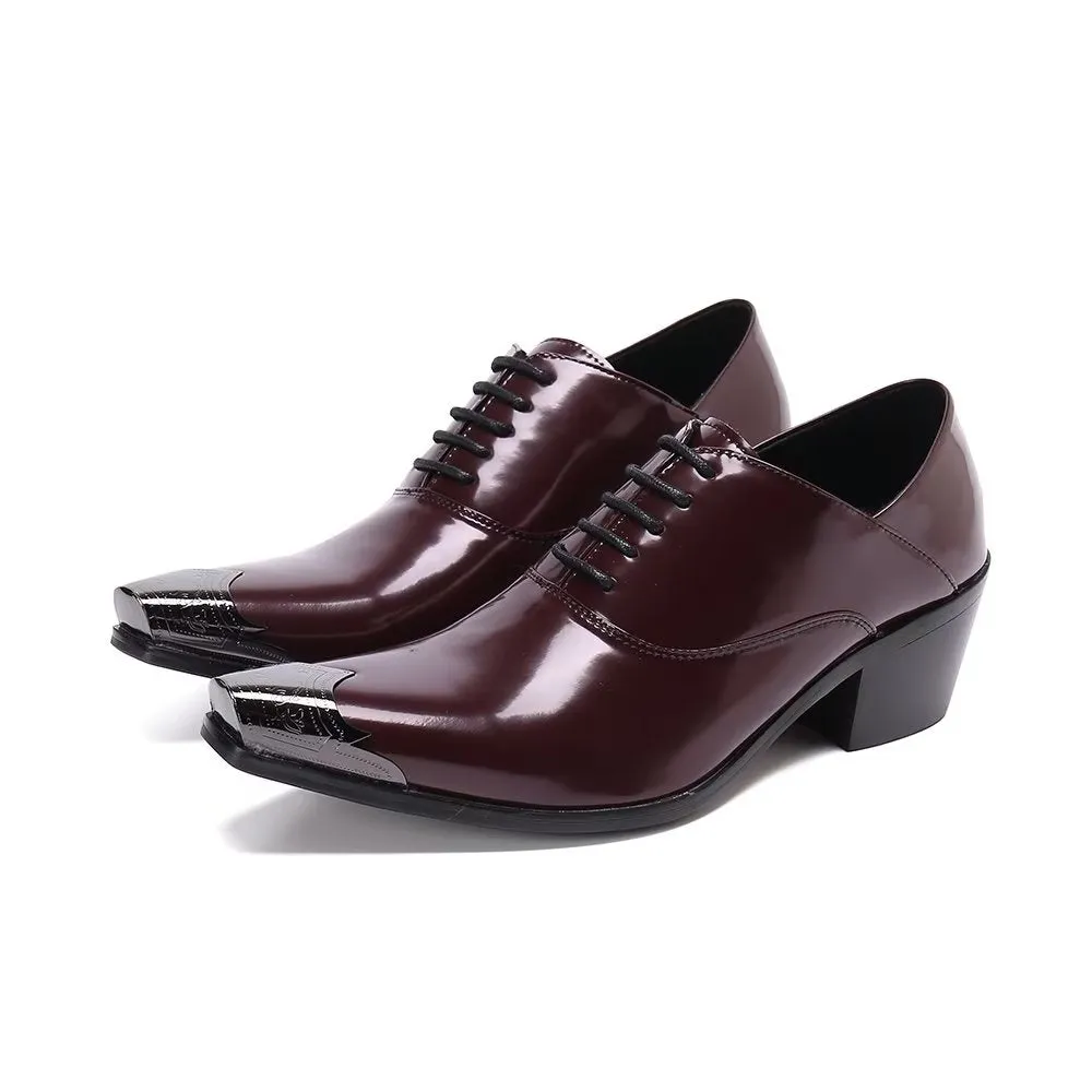 LuxePoint Exquisite Cow Leather Oxford Shoes