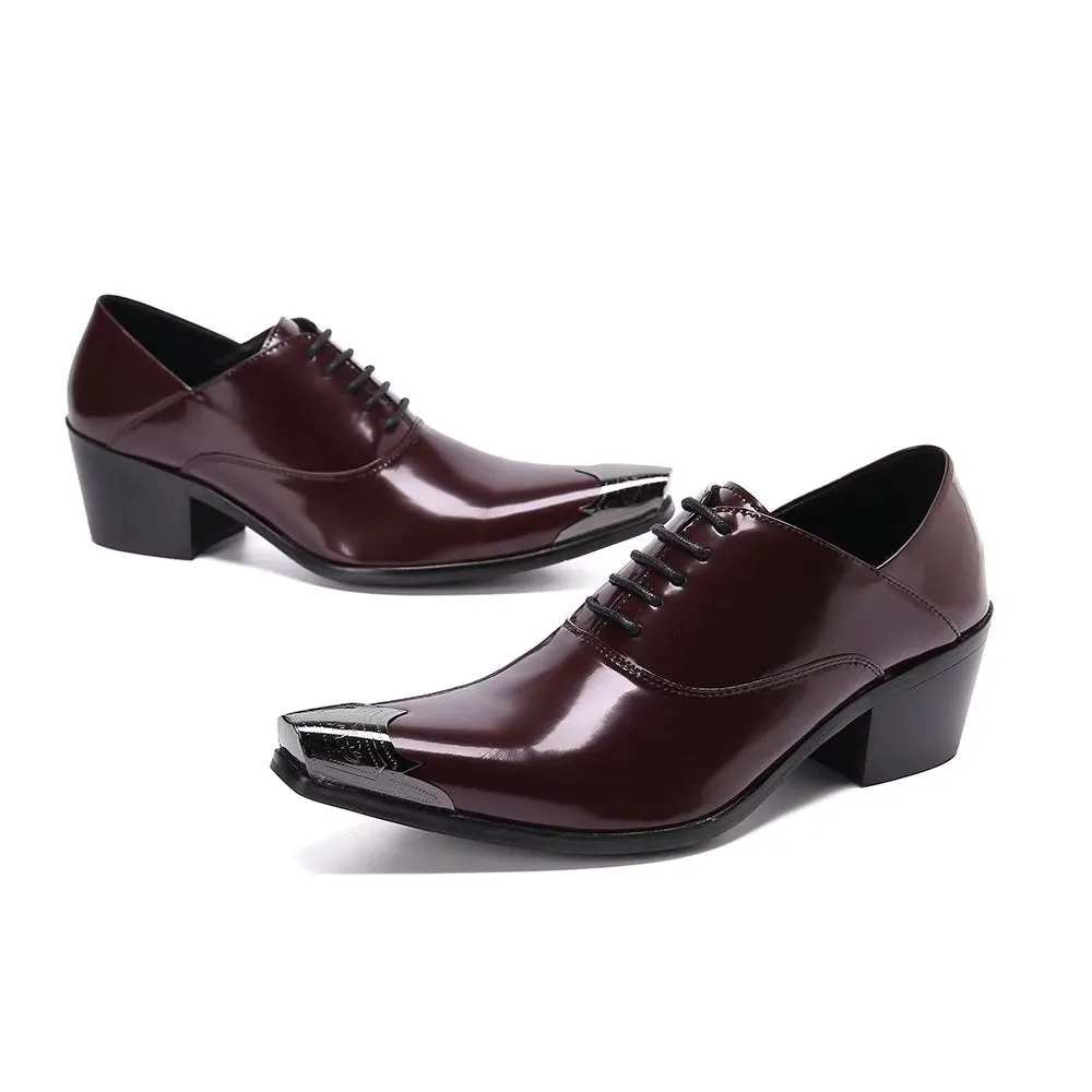 LuxePoint Exquisite Cow Leather Oxford Shoes