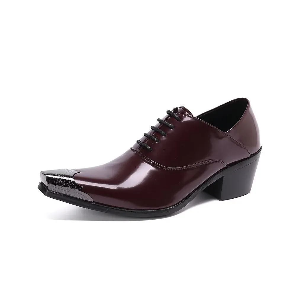 LuxePoint Exquisite Cow Leather Oxford Shoes