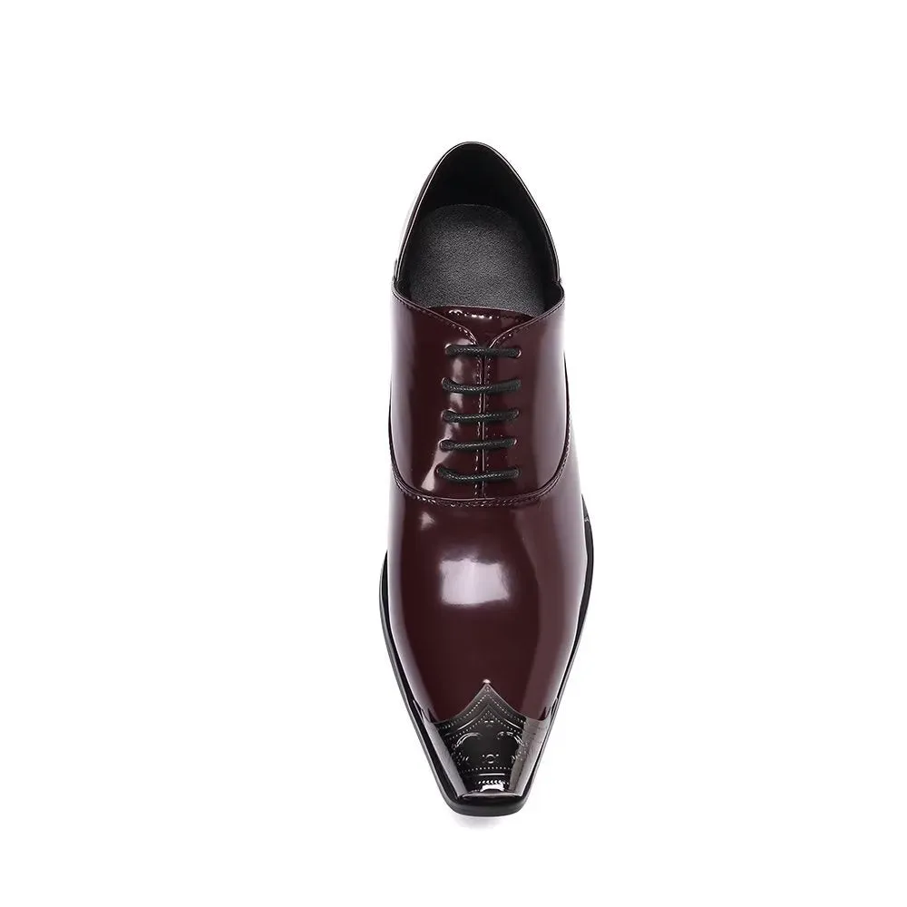 LuxePoint Exquisite Cow Leather Oxford Shoes