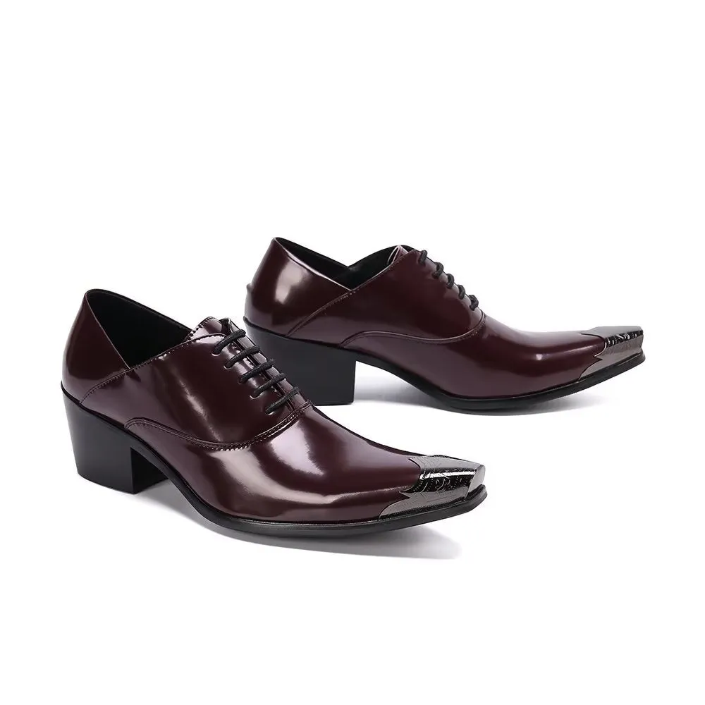 LuxePoint Exquisite Cow Leather Oxford Shoes