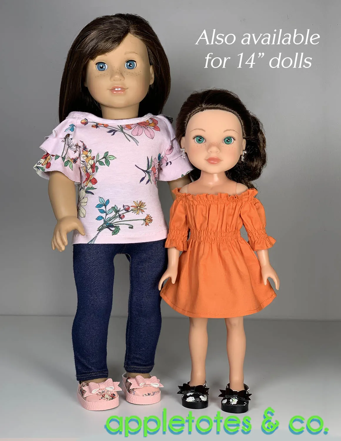 No-Sew Bella Shoes 18 Inch Doll Pattern - SVG Files Included