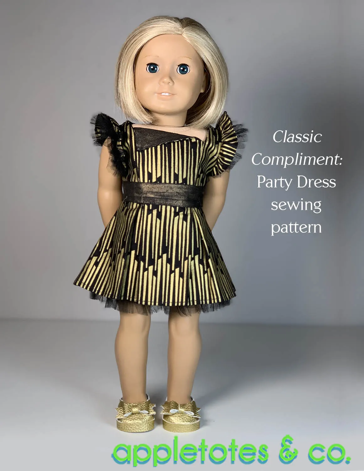 No-Sew Bella Shoes 18 Inch Doll Pattern - SVG Files Included