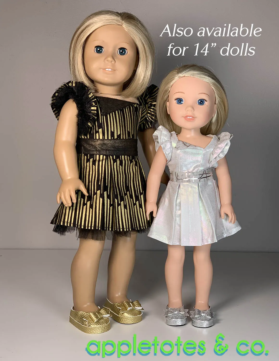 No-Sew Bella Shoes 18 Inch Doll Pattern - SVG Files Included