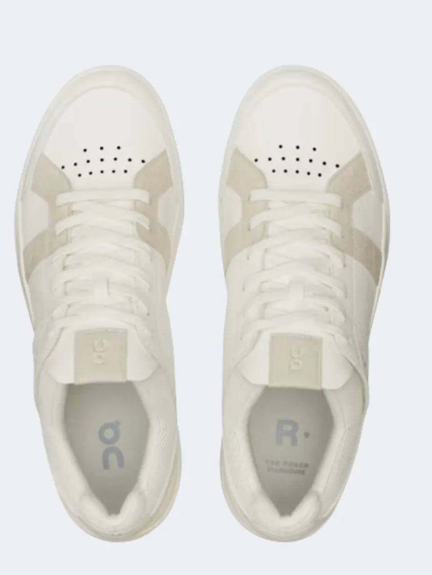 On The Roger Clubhouse Men Tennis Shoes White/Sand