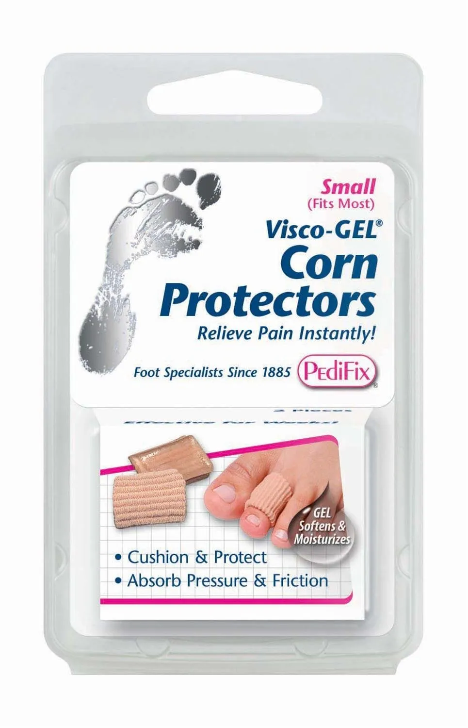 PediFix Footcare Visco-Gel P81-L Corn Protectors, Pack of 2