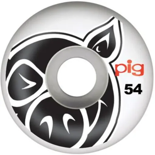 PIG WHEELS - STANDARD ROUND CUT PROLINE WHITE (51MM/52MM/53MM/54MM/55MM)