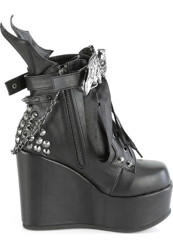 POISON-107 [Black] | PLATFORM BOOTS [PREORDER]