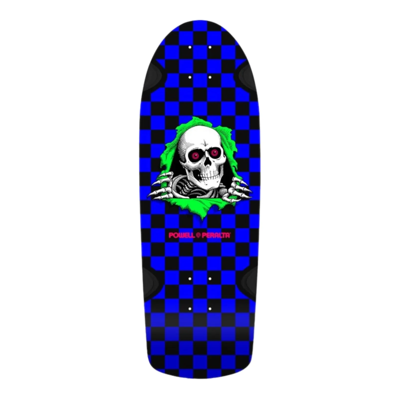 Powell Peralta OG Ripper Checker Reissue Skateboard Deck Blacklight 10”x 30”