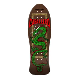 Powell Peralta Steve Caballero Chinese Dragon Reissue Skateboard Deck Brown Stain 10.0” x 30”