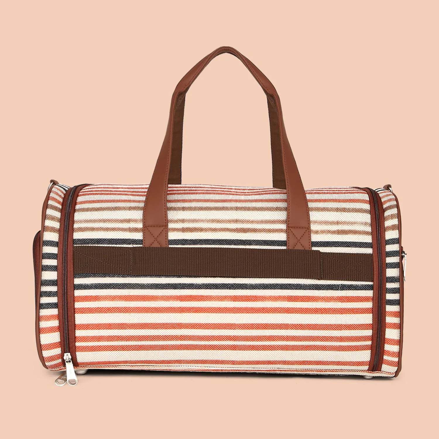 Qutub Stripes Weekender Duffel Bag