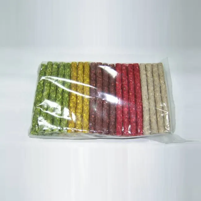 Rawhide Munchy Stick Assorted 5" x 10mm 100pcs