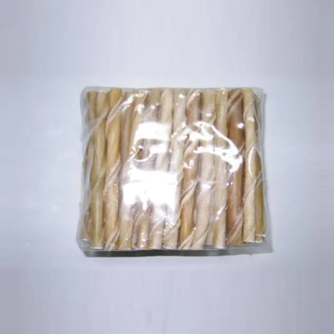 Rawhide Twisted Stick Natural 5" x 10mm 100pcs