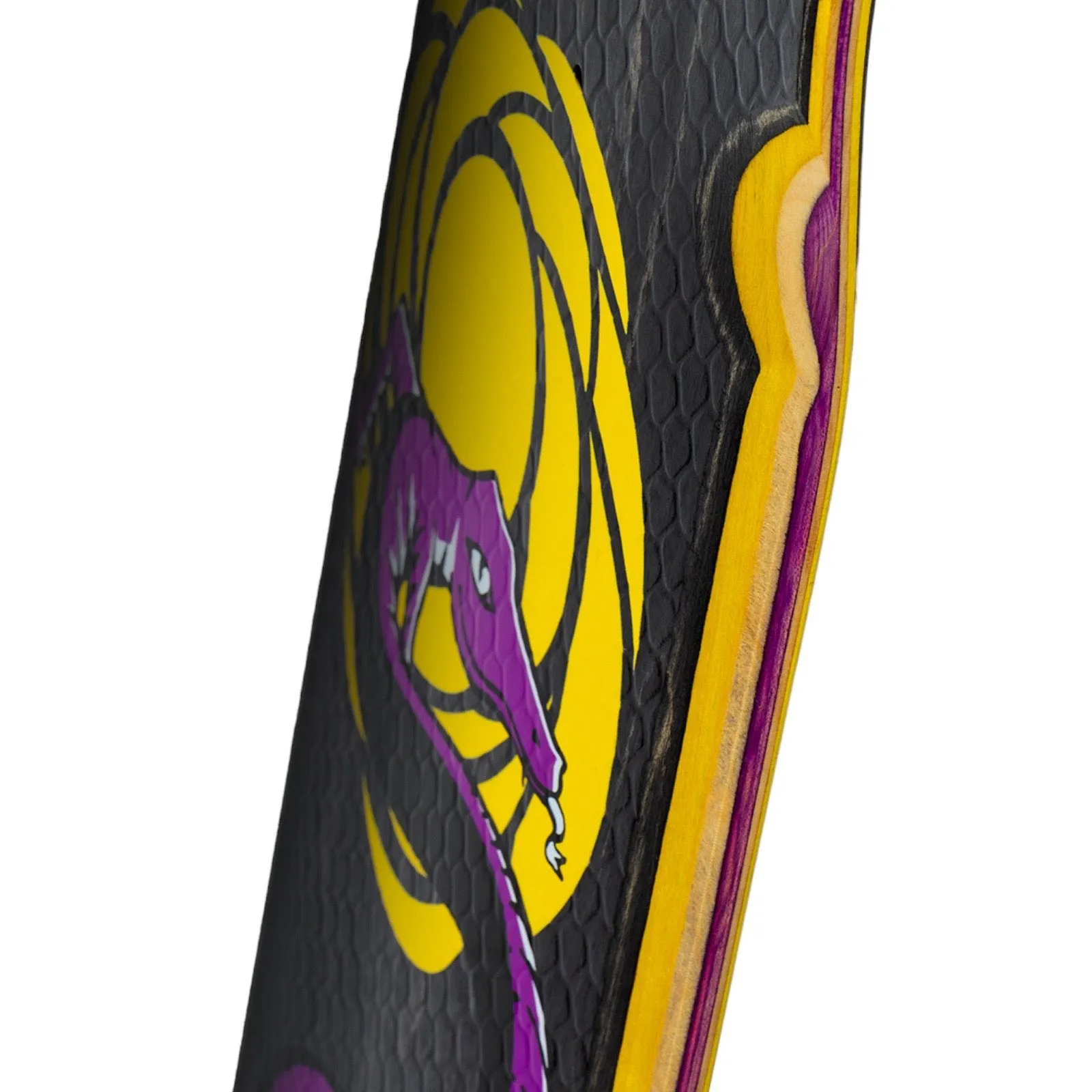 Real Jimmy Wilkins “Sugarcane Lizard” – Yellow // Purple // Grey – SSD Deck 8.5″