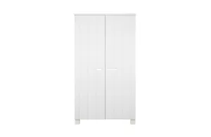 Robin Wardrobe White Brushed Pine