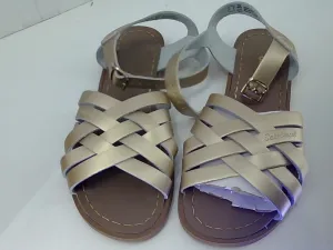 Salsa Girls Salt Water Sandals Children Apparel Color Gold Size Medium