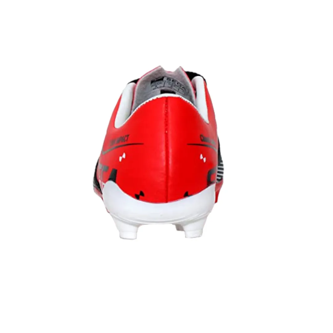 Sega Classic Leather Football Shoes (Black/Red)