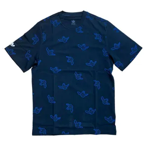 Shmoo AOP Tee Adidas Skateboarding Black Blue