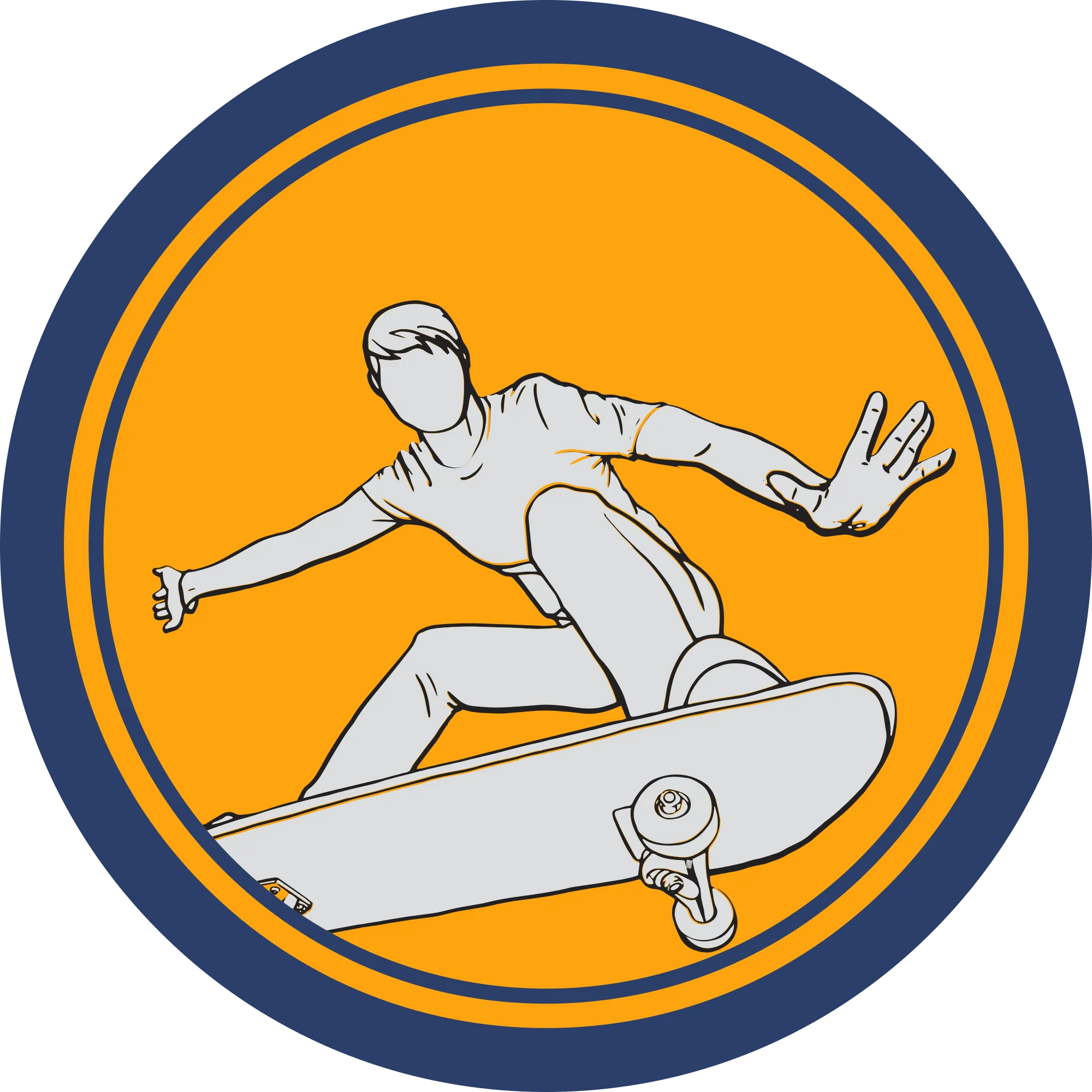 Skateboarding Sleeve Patch