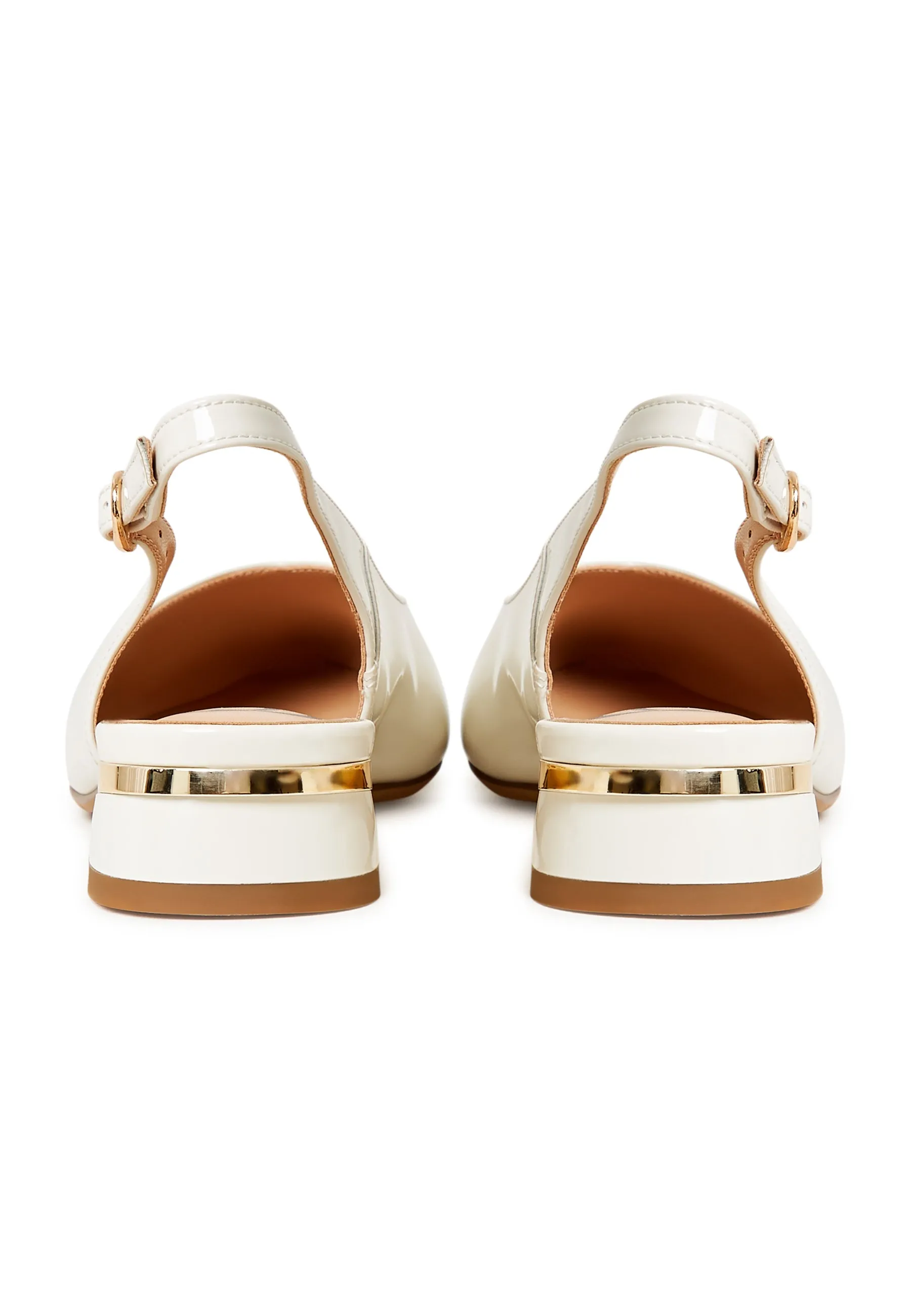 Slingback Ballerinas - White