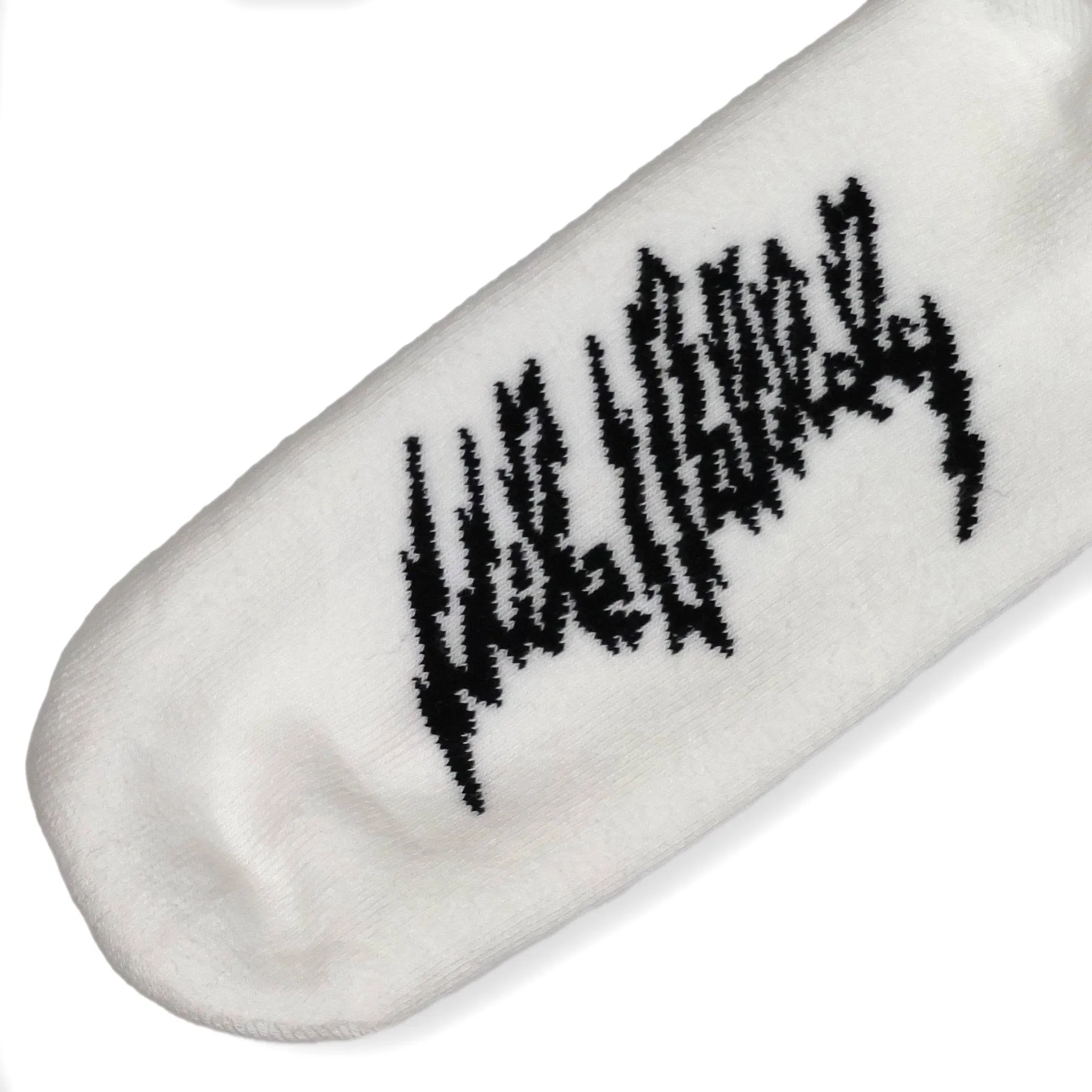 SOCCO x Mike Vallely Lightning Bolt Socks | White