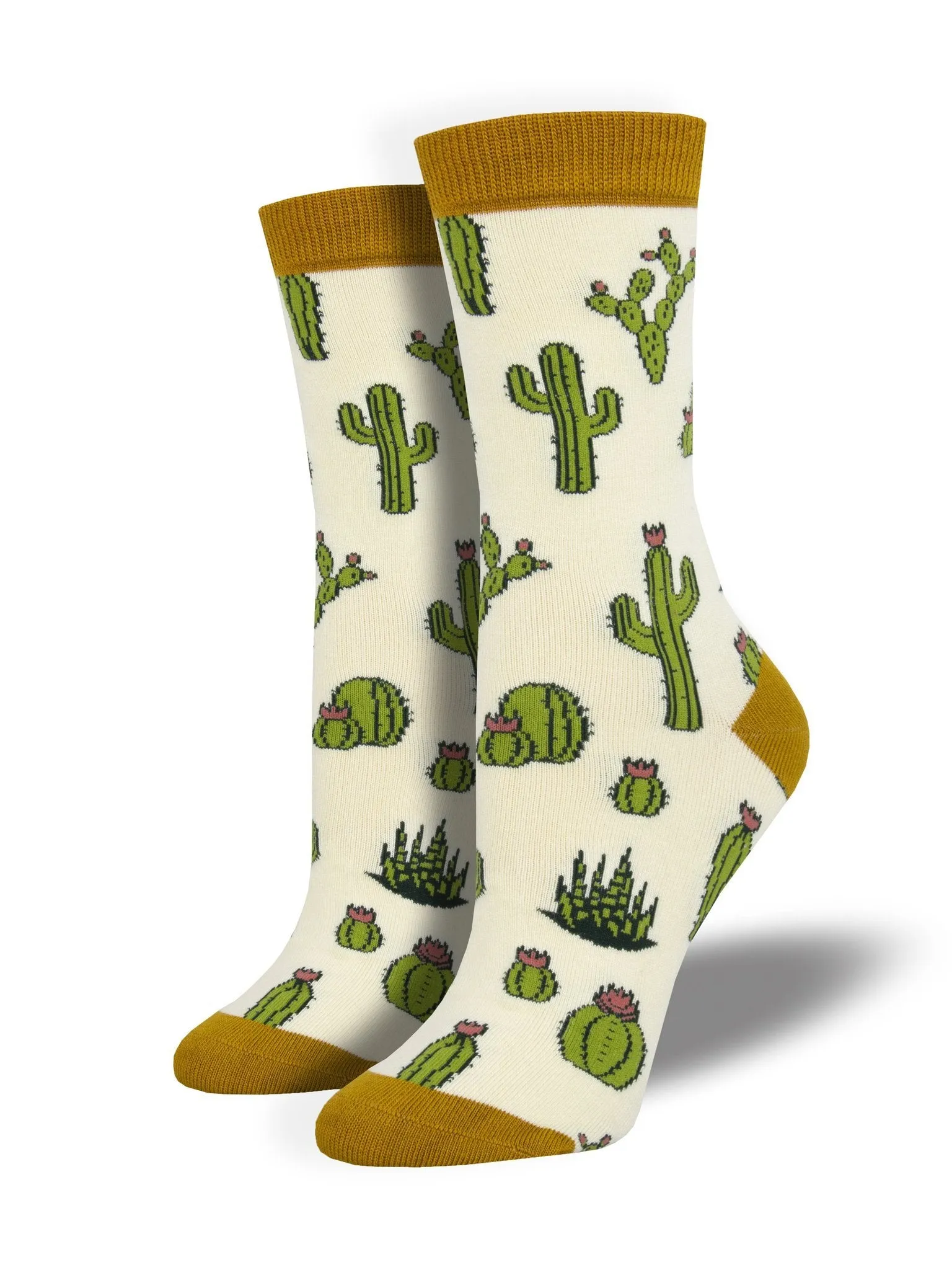 SockSmith Bamboo Women Crew King Cactus