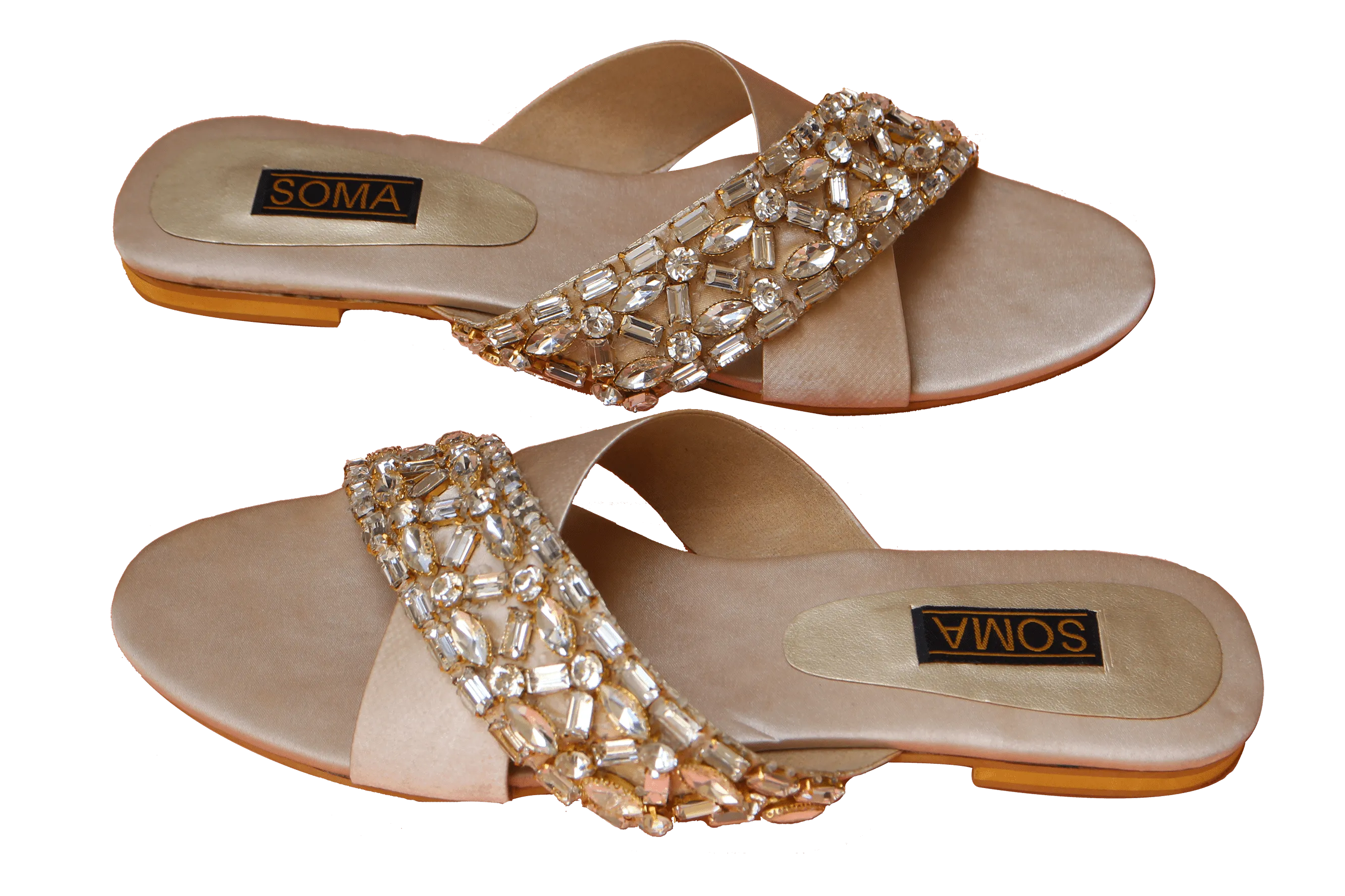 Soma - Light Golden Moon Dust Cross Over Hand Crafted Footwear