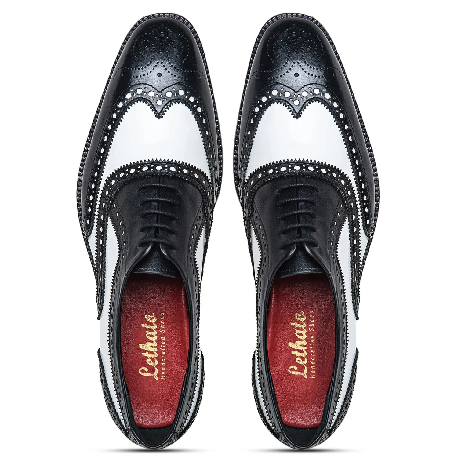 Spectator Wingtip Oxford - Black & White