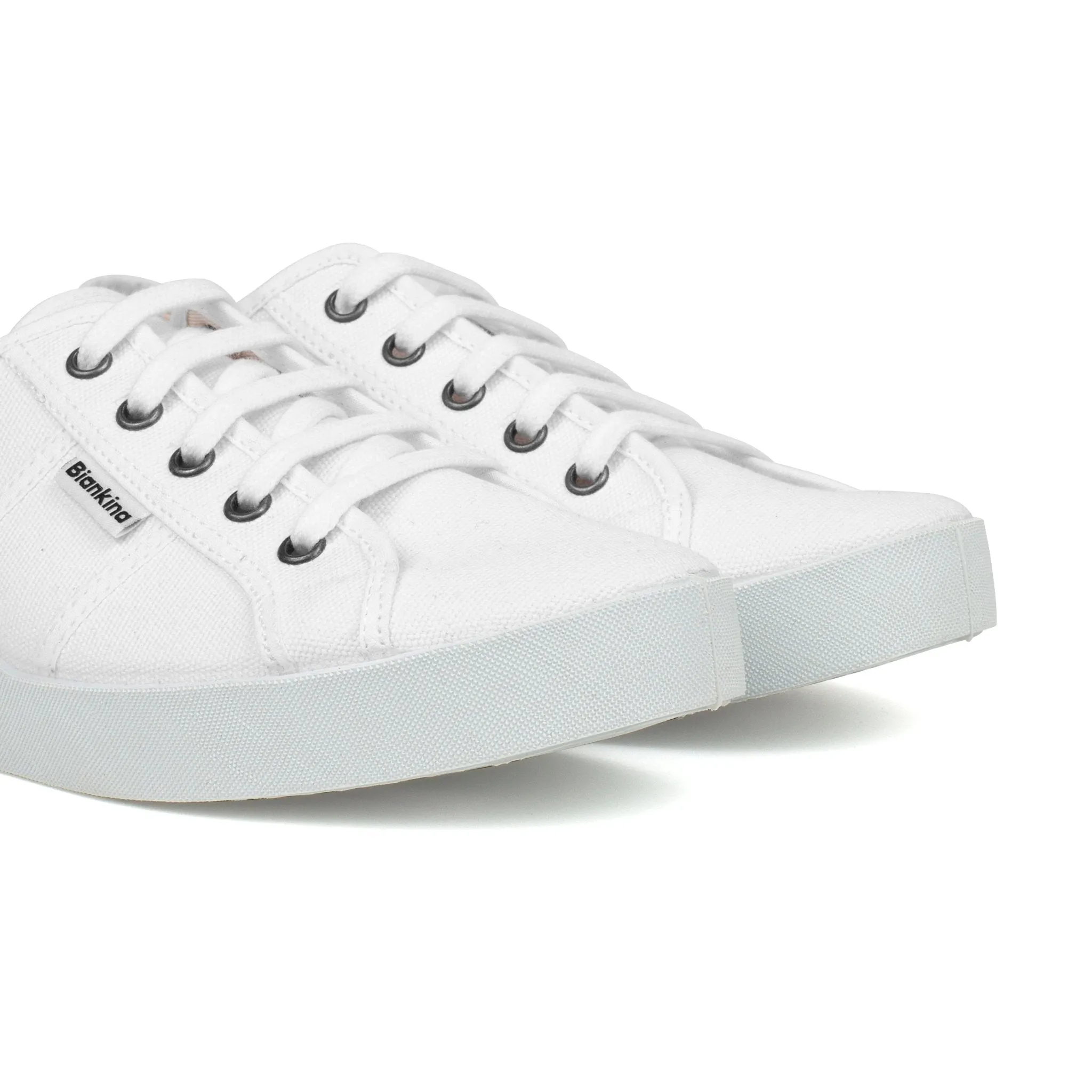 St. Tropez Organic Cotton Canvas Sneakers - White