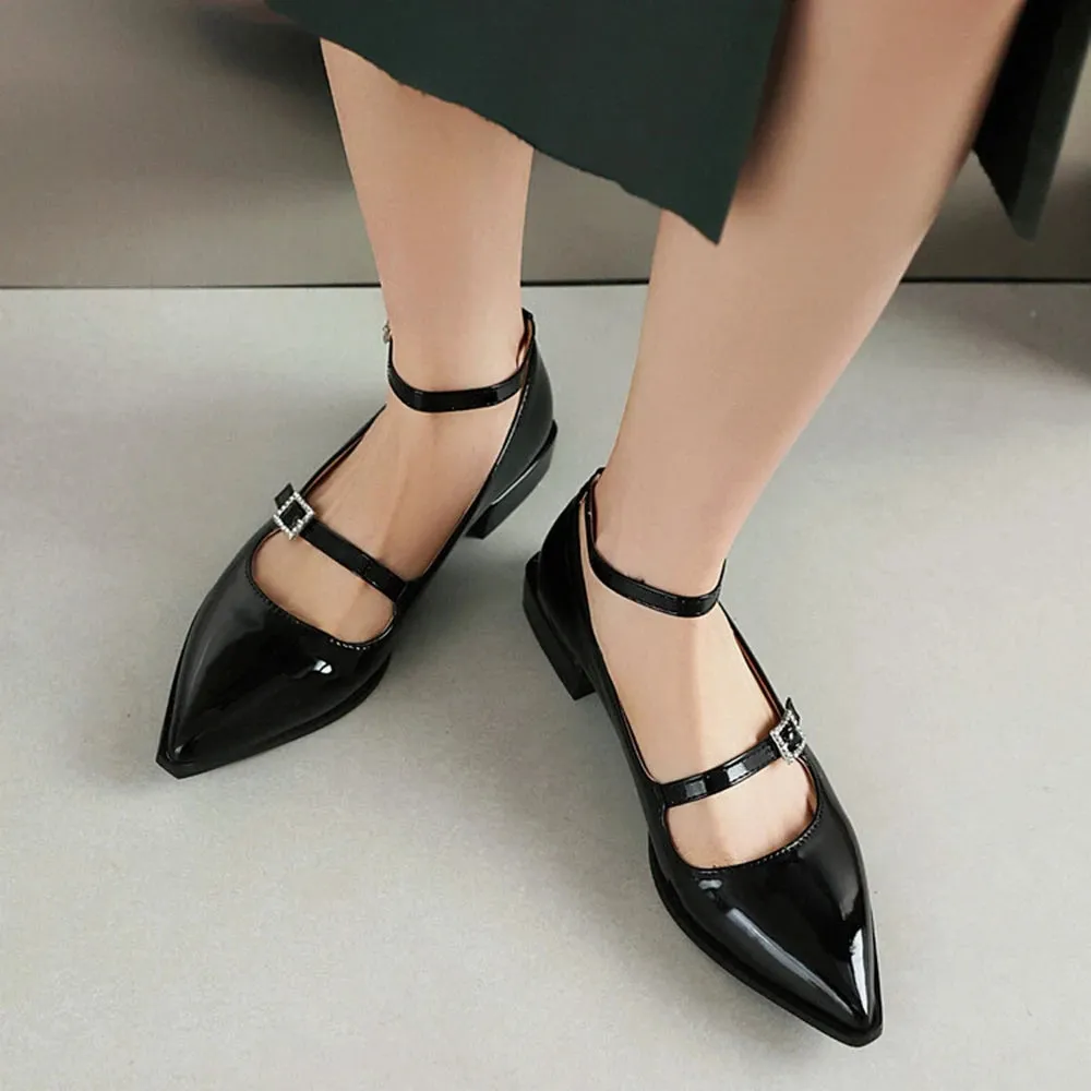 TAVIMART  -  New Hot Plus Big 34-47 Size Sale Sapato Feminino Women Shoes  Zapatos Mujer Pointed Toe Pumps Black Heels 7782