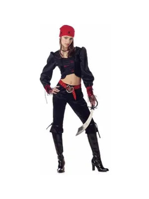 Teen Gothic Pirate Costume