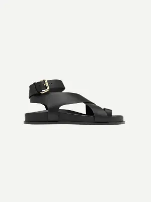 The Jalen Sandal in Black