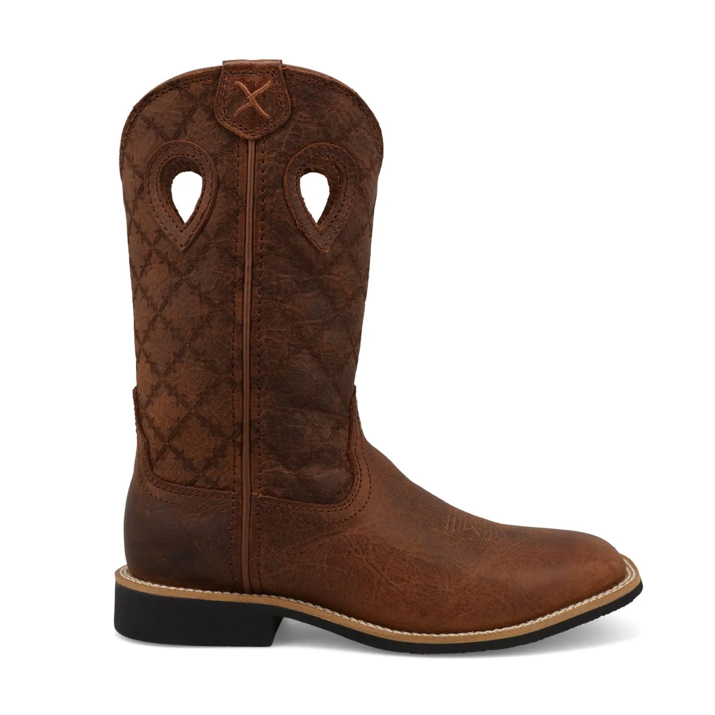 Twisted X Kids Rawhide & Brown Patina Top Hand Western Boot YTH0025