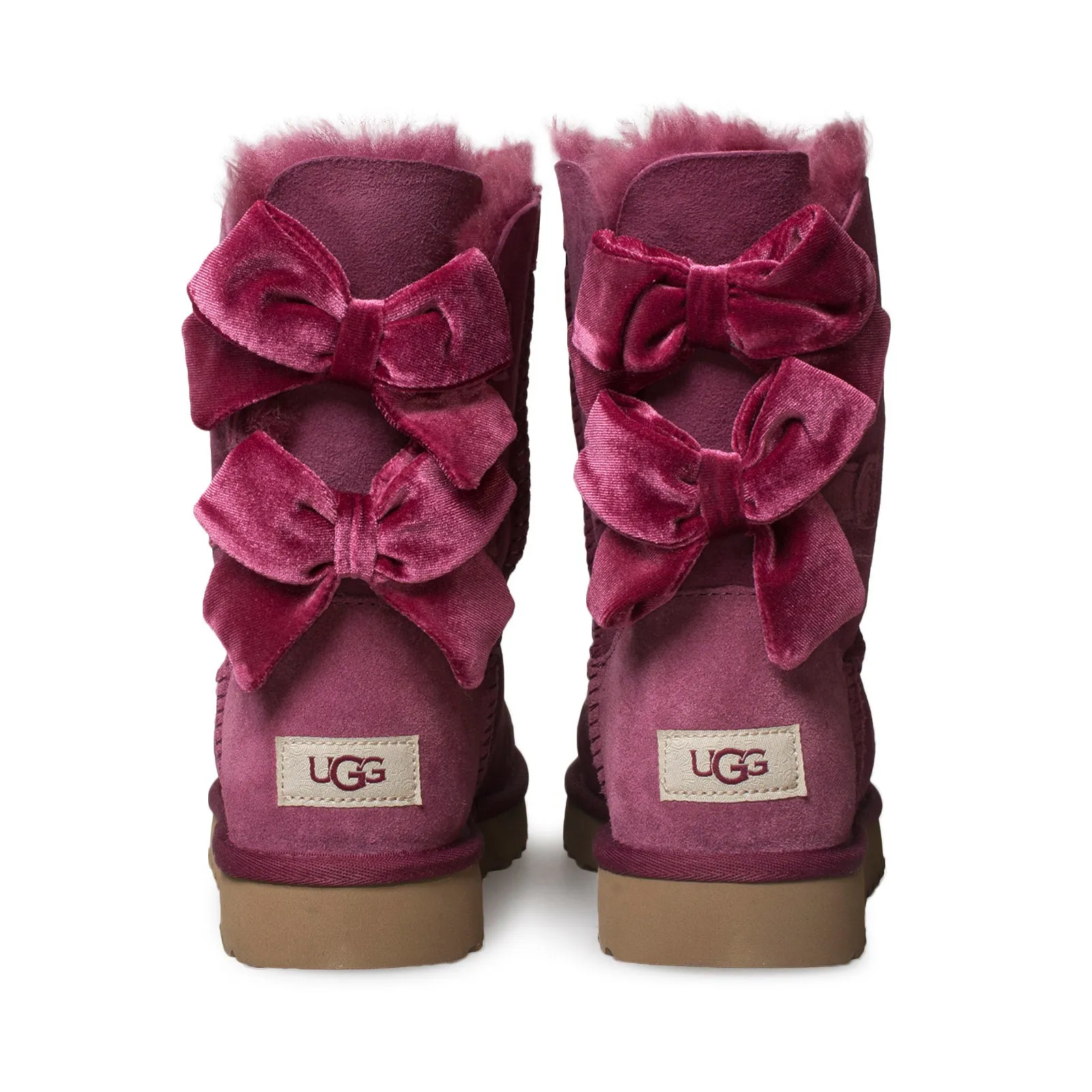 UGG Bailey Bow II Velvet Ribbon Bougainvillea Boots - Women's