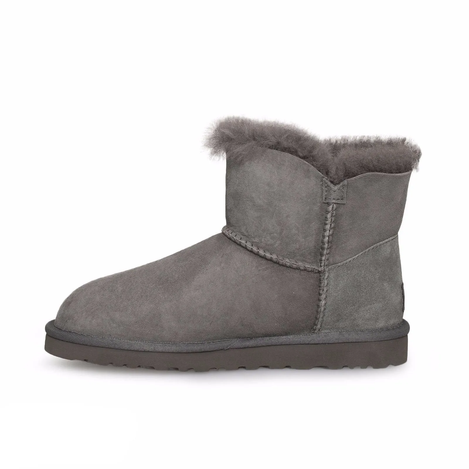 UGG Mini Bailey Button Grey Boots