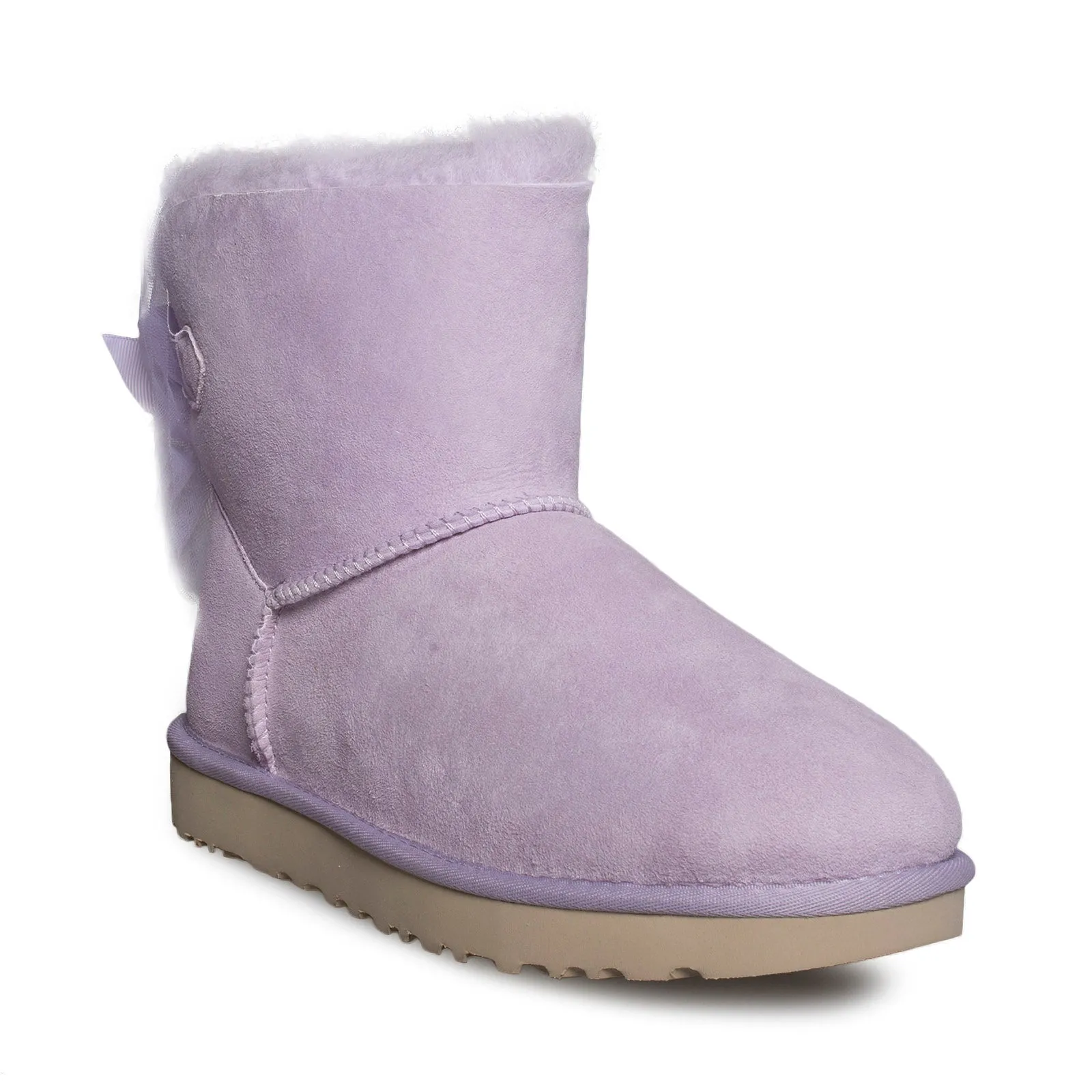 UGG Mini Bailey Tuffle Bow Lavender Fog Boots - Women's