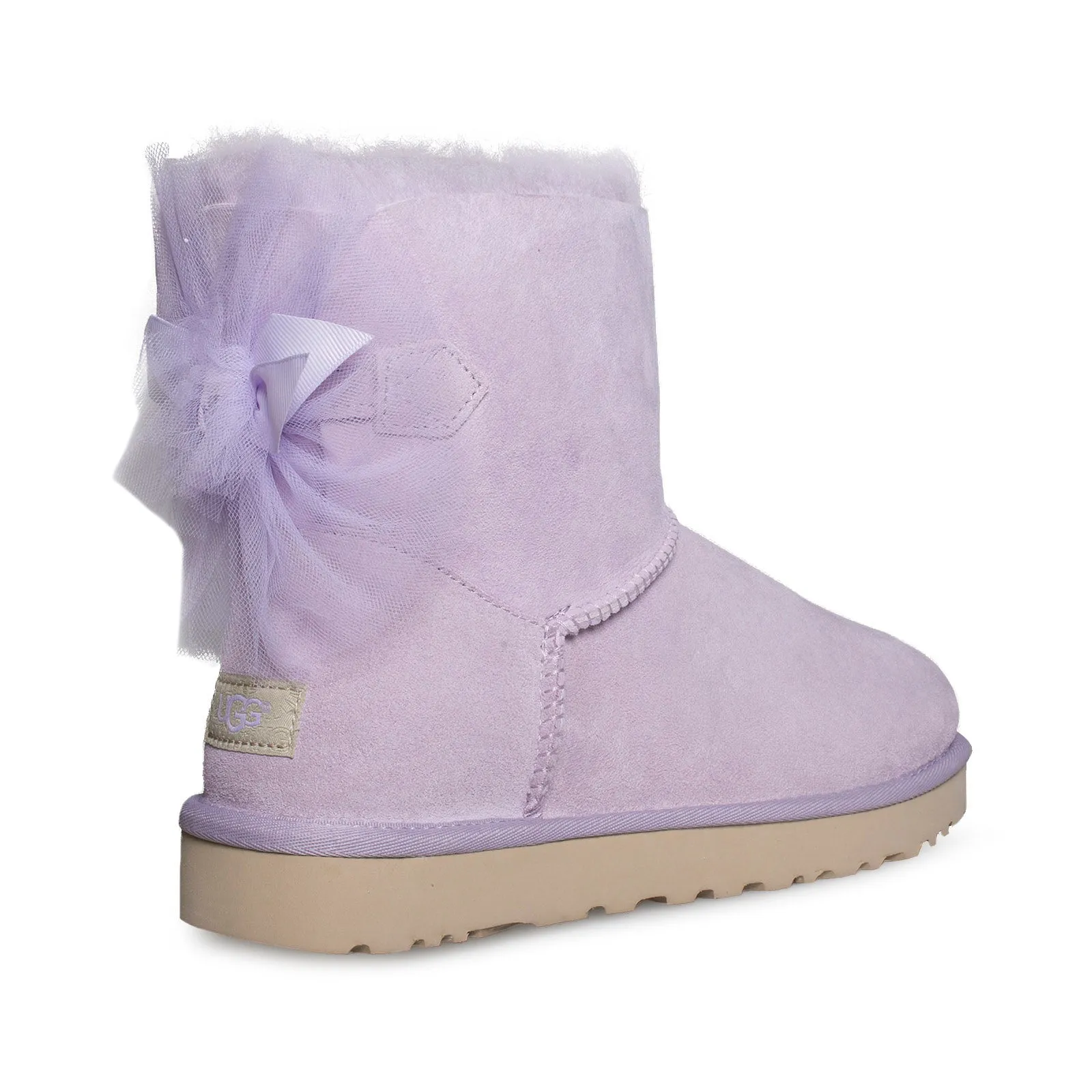 UGG Mini Bailey Tuffle Bow Lavender Fog Boots - Women's