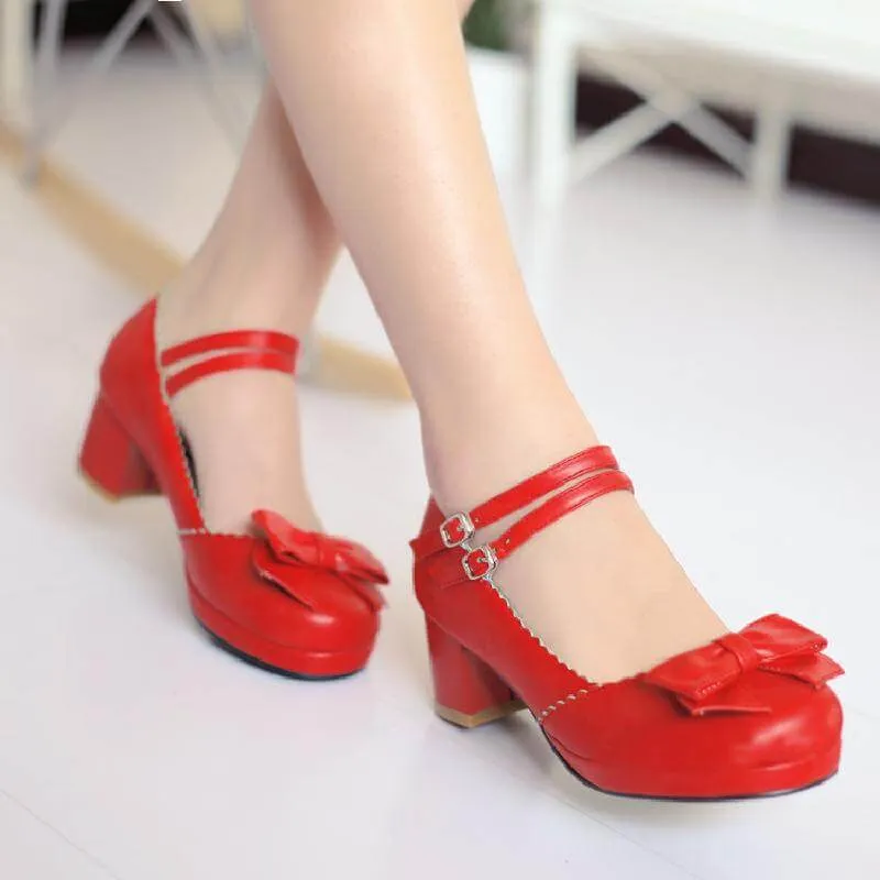 Uniwim Lolita Bow Buckle Shoes SE21727