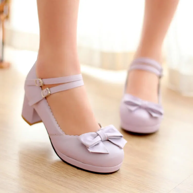 Uniwim Lolita Bow Buckle Shoes SE21727