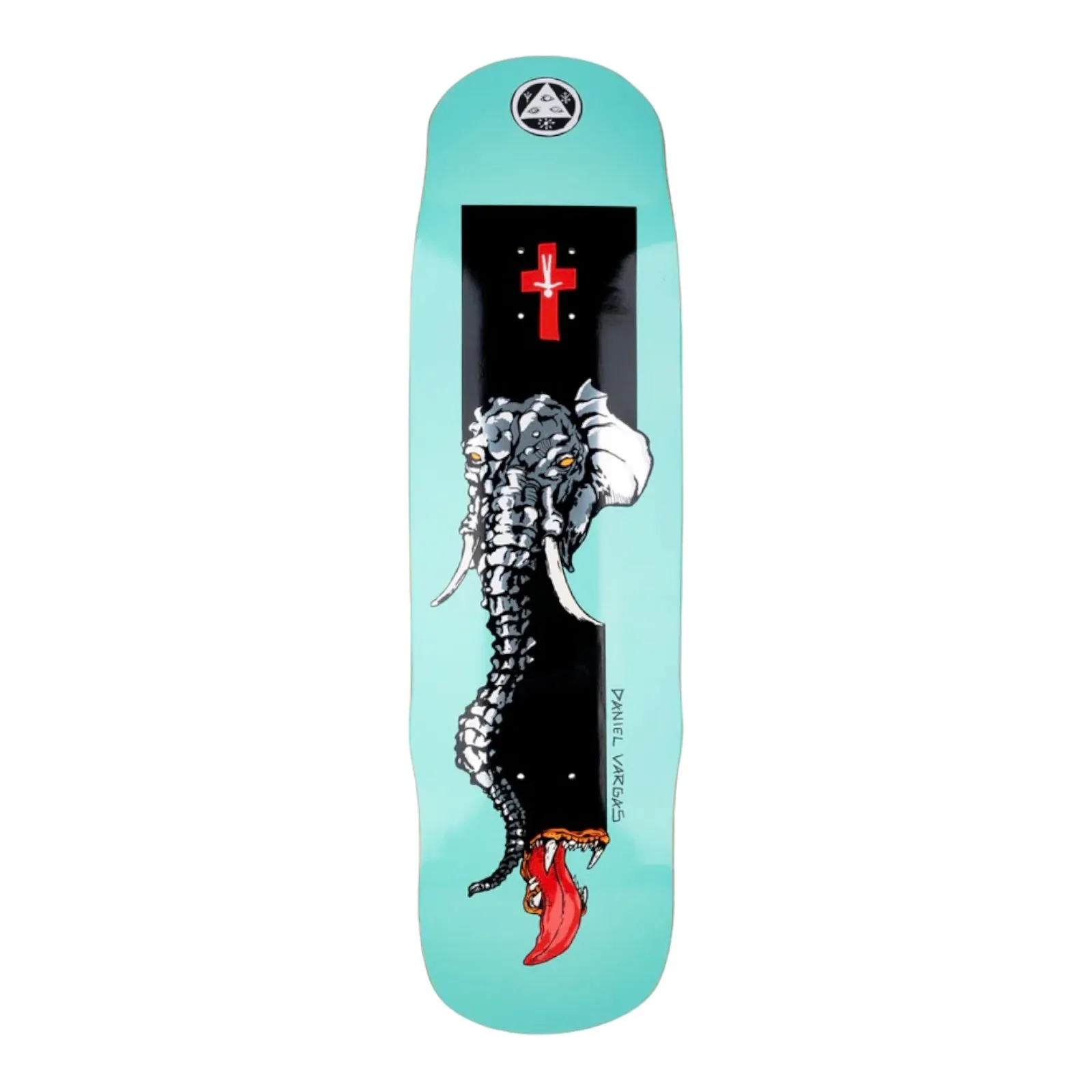 WELCOME DANIEL VARGAS TUSK ON EFFIGY - TEAL - 8.8"